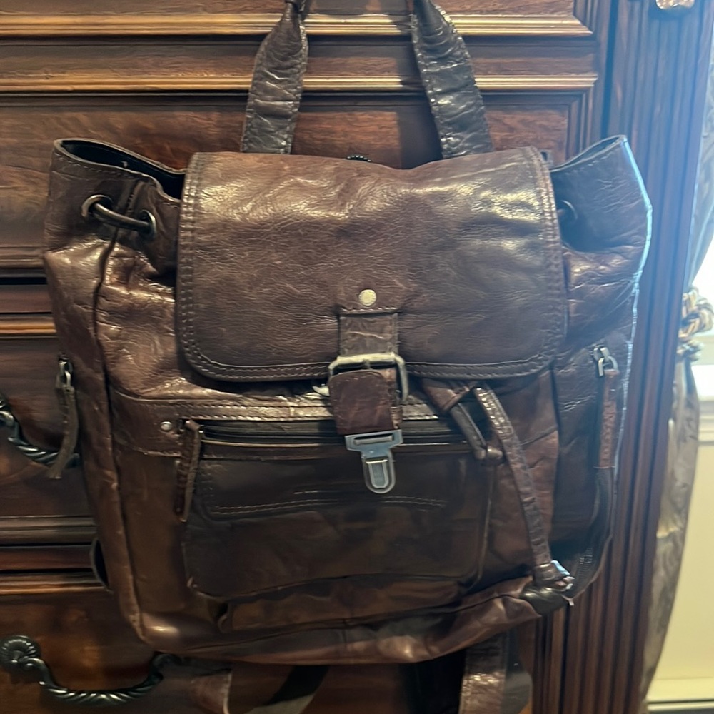 Leather Backpack - image 1